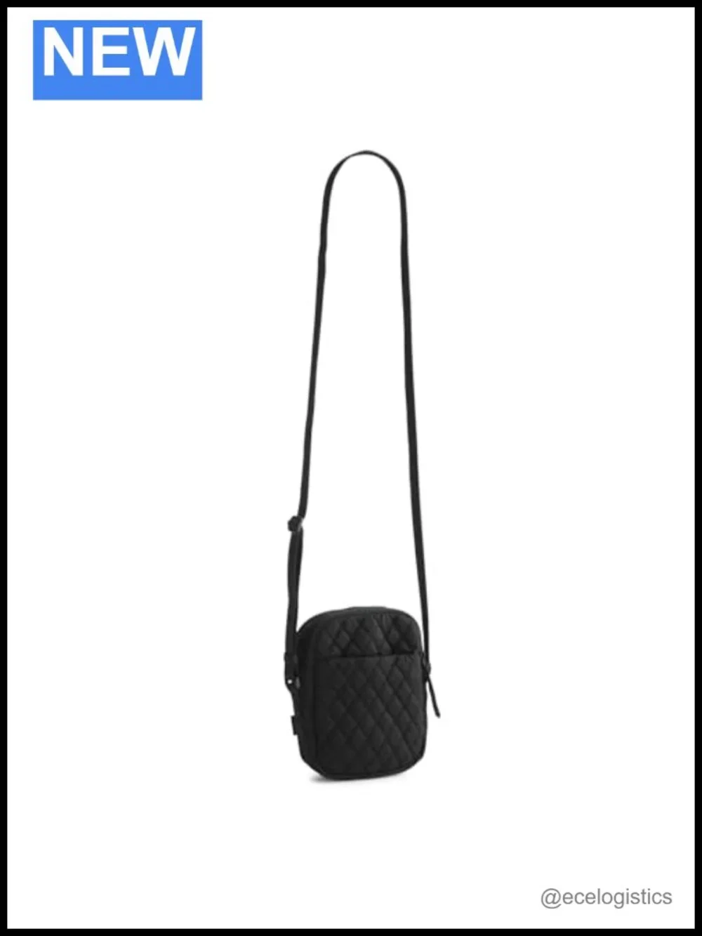 Premium Cotton Quilted Crossbody Bag with Zip Closures